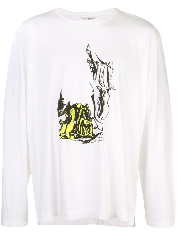 Our Legacy Contrast Print T-shirt - White