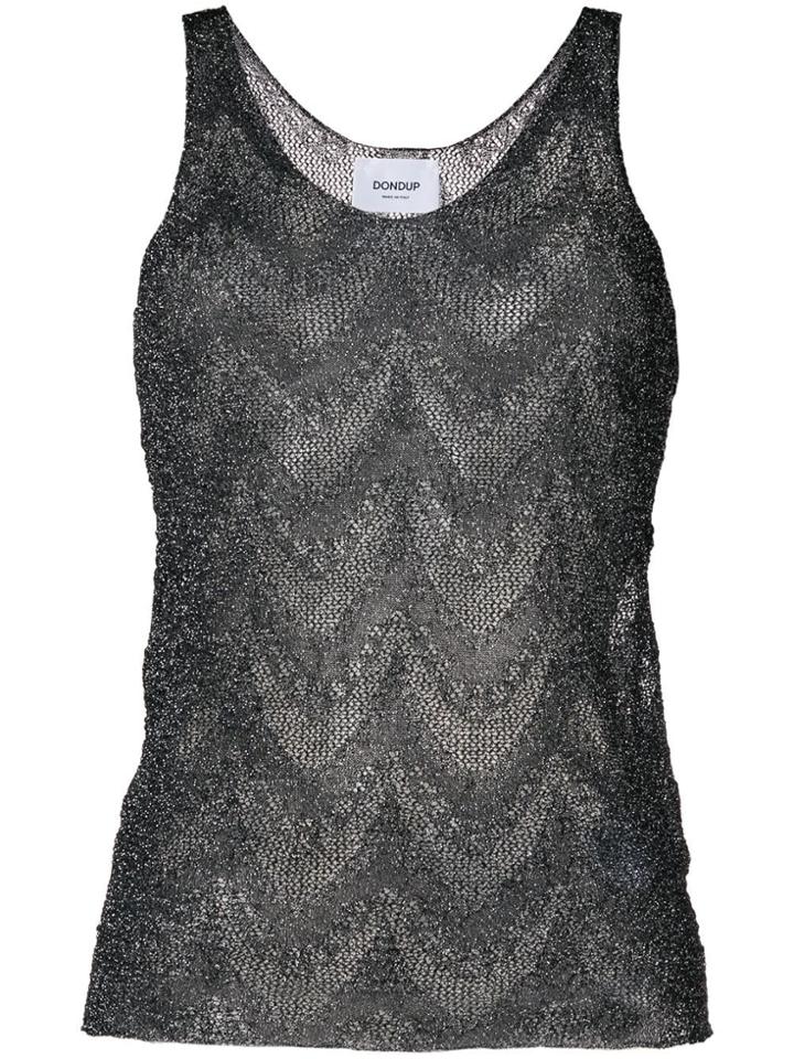 Dondup Doily Knitted Vest Top - Black