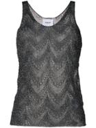 Dondup Doily Knitted Vest Top - Black