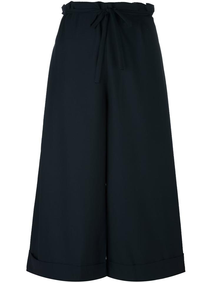 Daniela Gregis Drawstring Wide-legged Cropped Trousers