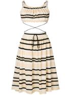 Jw Anderson Beaded Belt Two Piece Dress - Nude & Neutrals