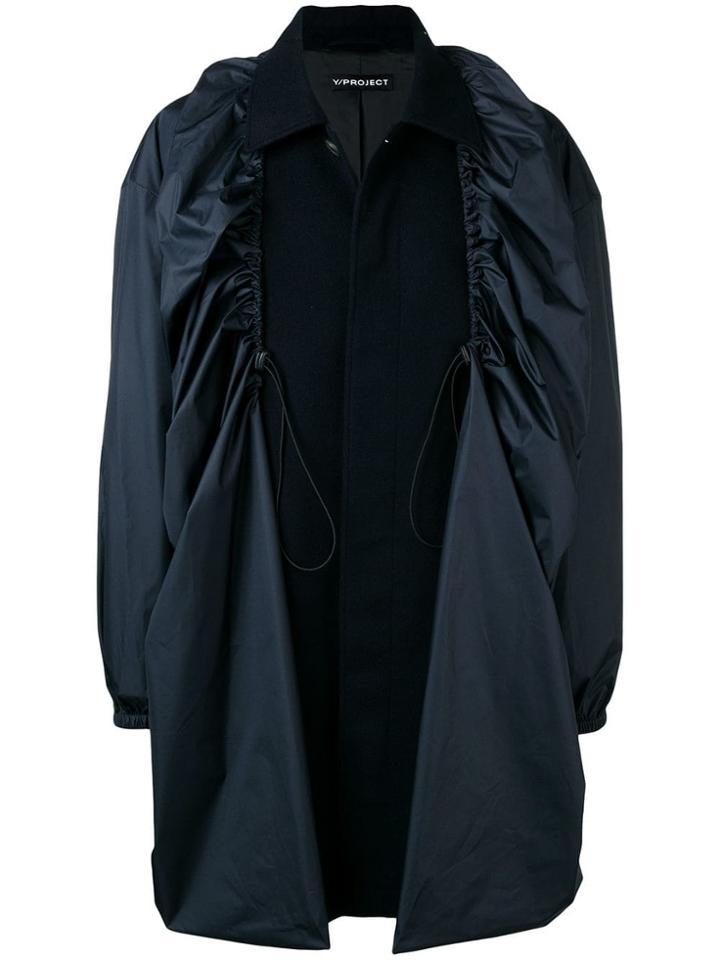 Y / Project Double Layer Coat - Blue