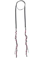 Ann Demeulemeester Wrap-around Beaded Necklace - Black