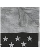 John Varvatos Stars And Stripes Scarf, Men's, Grey, Silk/viscose
