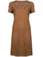 Uma Wang Short T-shirt Dress - Brown