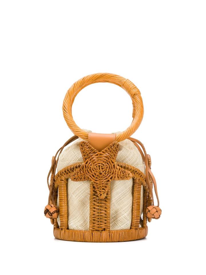 Aranaz Marina Mini Bucket Bag - Neutrals