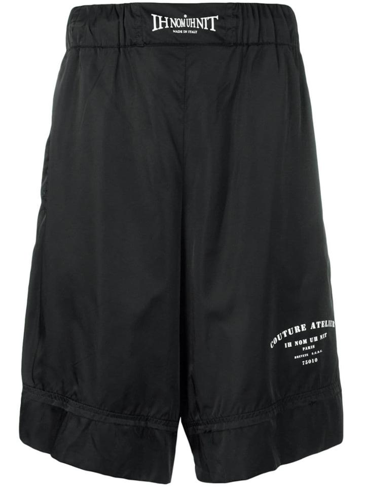 Ih Nom Uh Nit Loose-fit Track Shorts - Black