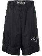 Ih Nom Uh Nit Loose-fit Track Shorts - Black
