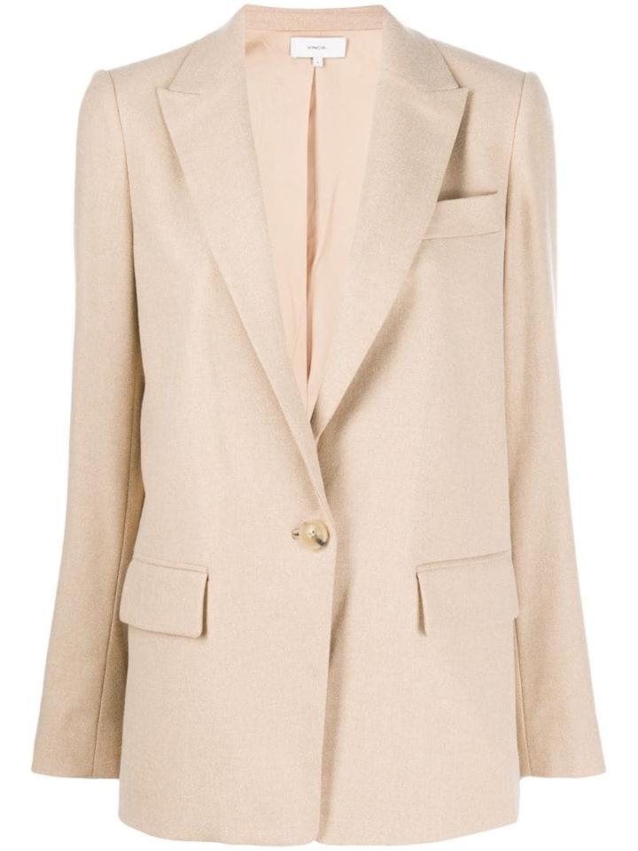 Vince Single Breasted Blazer - Neutrals