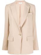 Vince Single Breasted Blazer - Neutrals