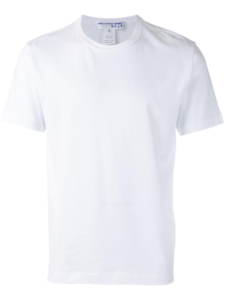 Comme Des Garçons Shirt Boys Back Logo Print T-shirt, Men's, Size: Xl, White, Cotton