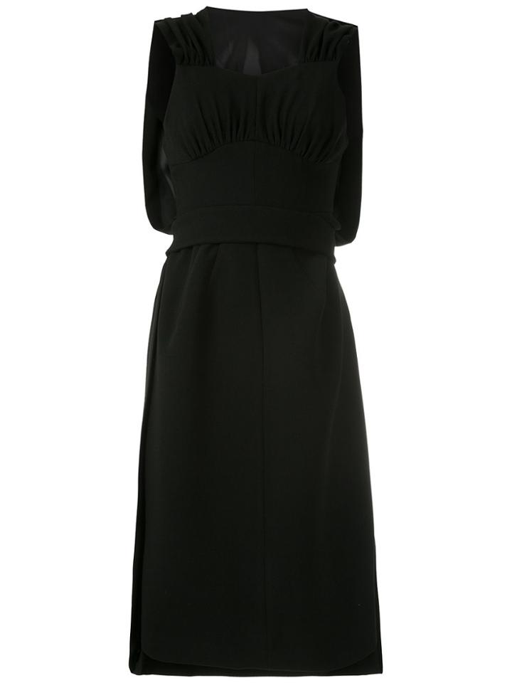 À La Garçonne Weaving Mid-lenght Dress - Black