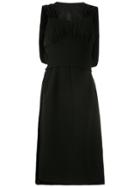 À La Garçonne Weaving Mid-lenght Dress - Black