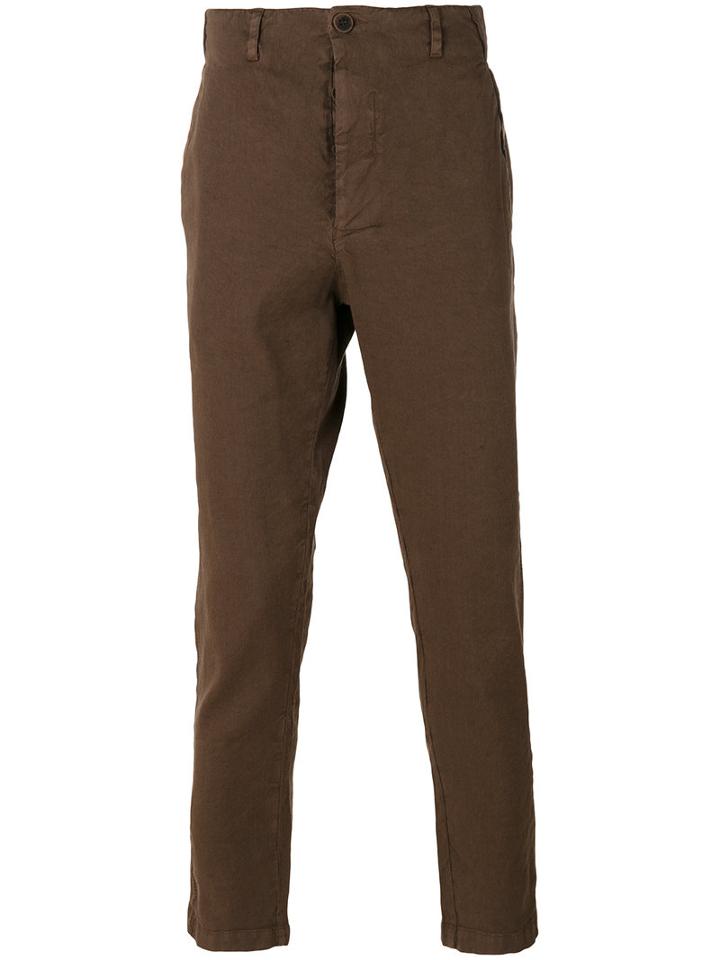 Transit Straight Leg Chinos, Men's, Size: Medium, Brown, Linen/flax/spandex/elastane/lyocell/cotton