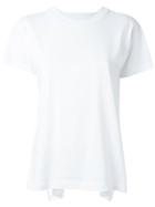 Mm6 Maison Margiela Asymmetric Back T-shirt, Women's, Size: Medium, White, Cotton