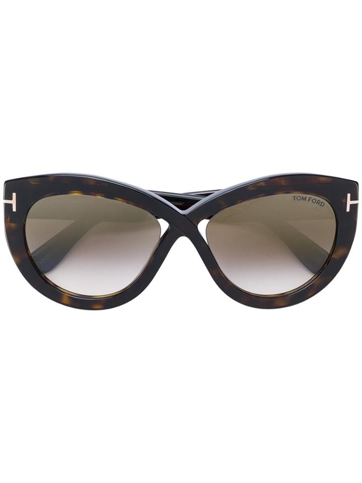 Tom Ford Eyewear Diane 02 Sunglasses - Brown