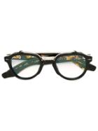 Jacques Marie Mage 'cherokee' Glasses, Black, Acetate/sterling Silver