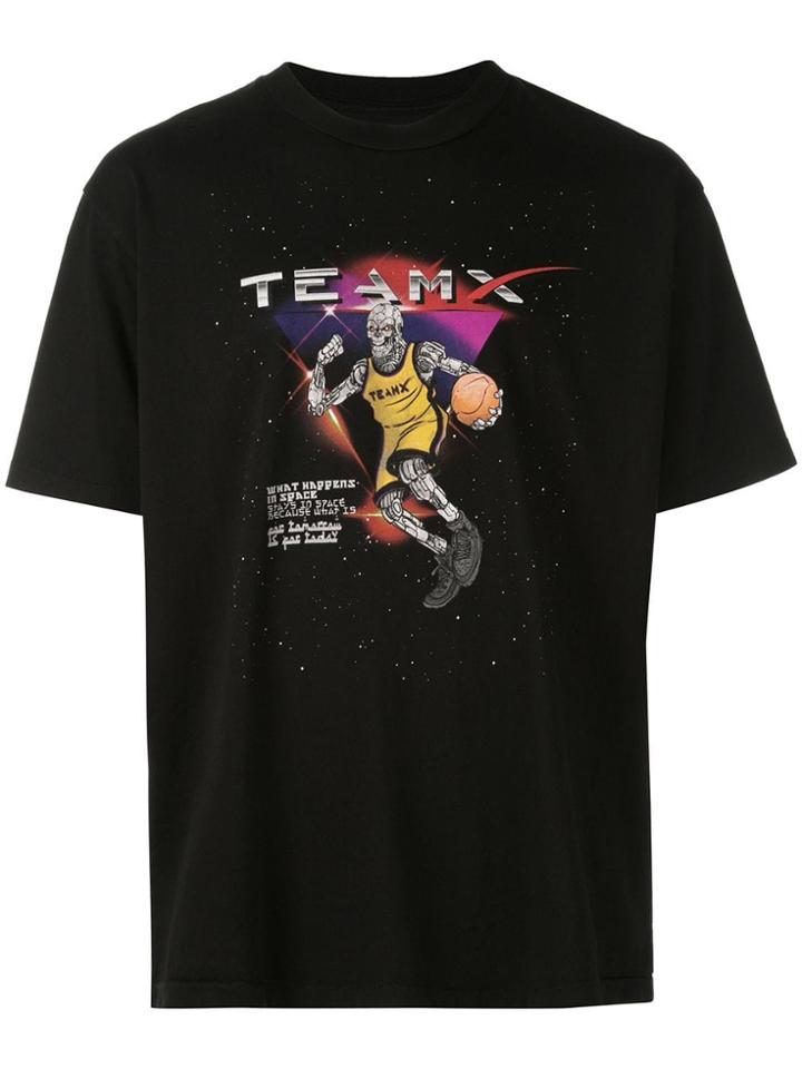 Just Don Basketball Print T-shirt - Black
