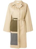 Ports 1961 Belted Panel Detail Coat - Nude & Neutrals