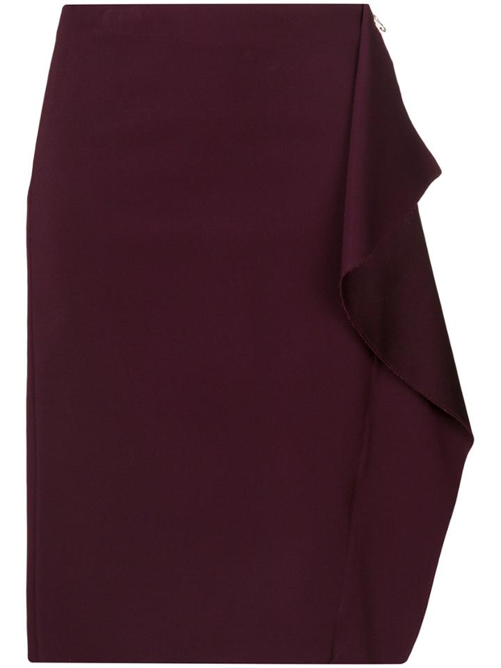 Versace Side Ruffle Skirt - Pink & Purple