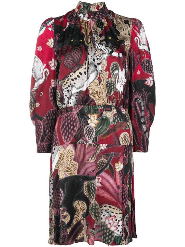 Just Cavalli Collage-print Dress - Red