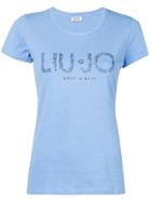 Liu Jo Sequinned Logo T-shirt - Blue