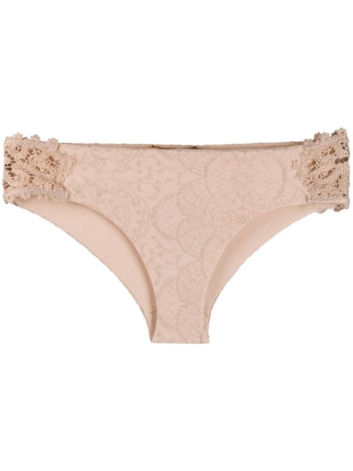 Ermanno Scervino Lace Bikini Bottoms - Neutrals