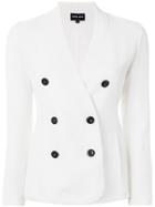 Giorgio Armani Double Breasted Blazer - White