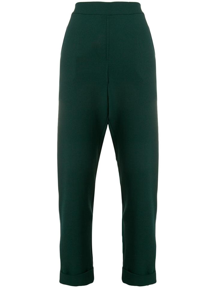 P.a.r.o.s.h. High-waist Cropped Trousers - Green