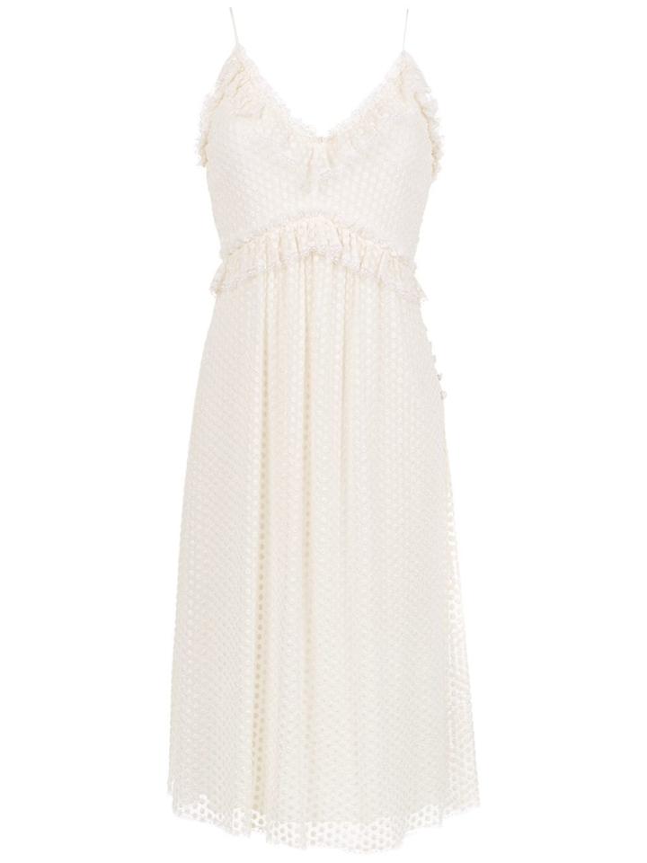 Nk Collection Midi Dress - White