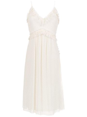 Nk Collection Midi Dress - White