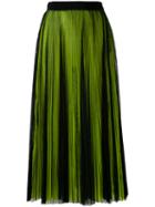 Msgm - Pleated Skirt - Women - Polyester - 38, Black, Polyester