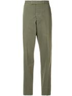 Kent & Curwen Straight Leg Mid-rise Trousers - Green