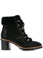 Lola Cruz Embellished Ankle Boots - Black