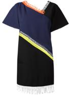 Christopher Kane Loop Trim Short Sleeve Dress - Multicolour