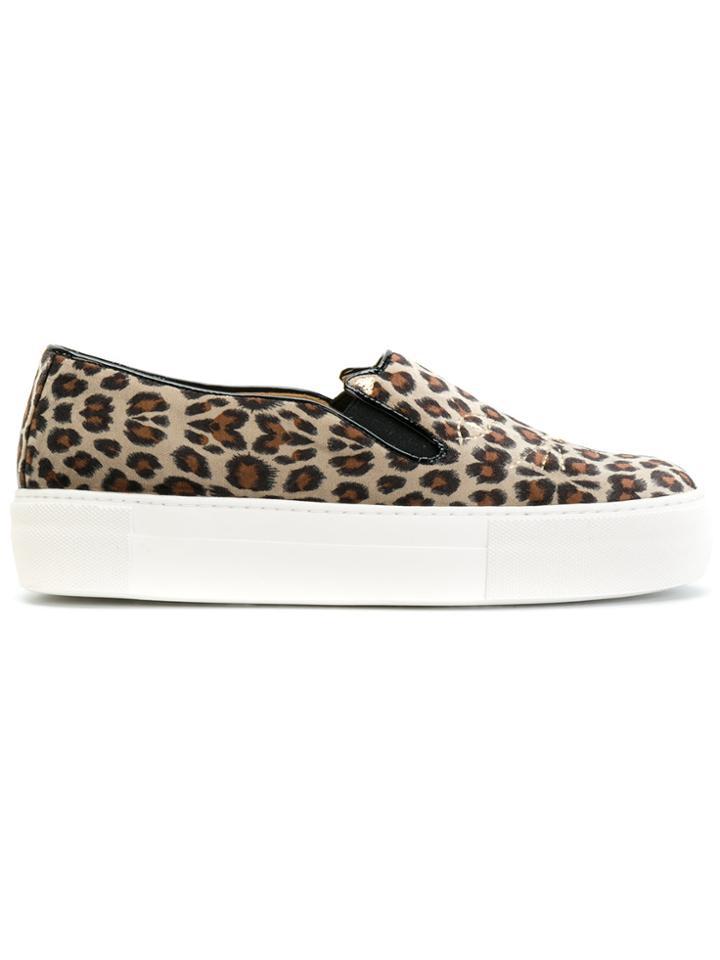 Charlotte Olympia Cool Cats Slip On Sneakers - Brown