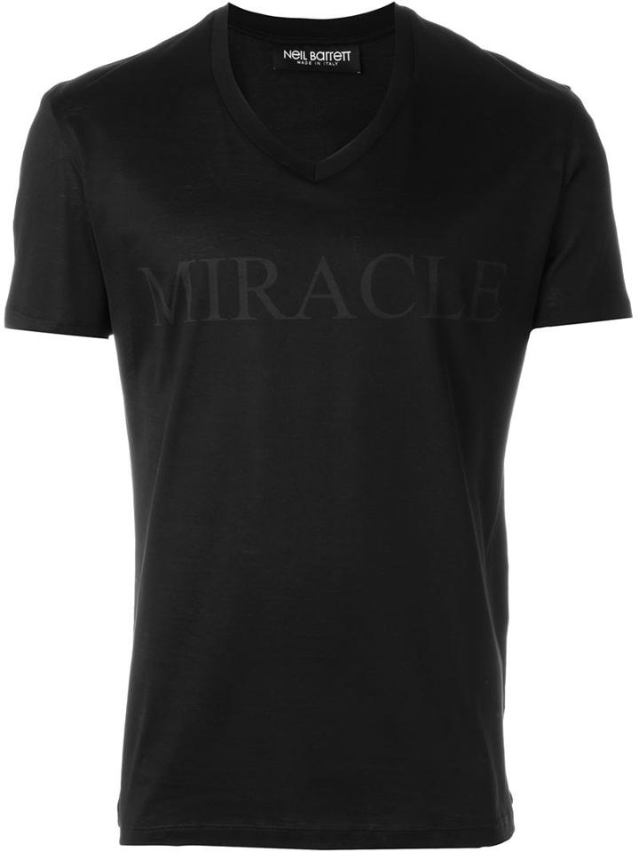 Neil Barrett Miracle T-shirt, Men's, Size: S, Black, Cotton