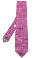 Salvatore Ferragamo Micro Gancio Print Tie - Pink & Purple