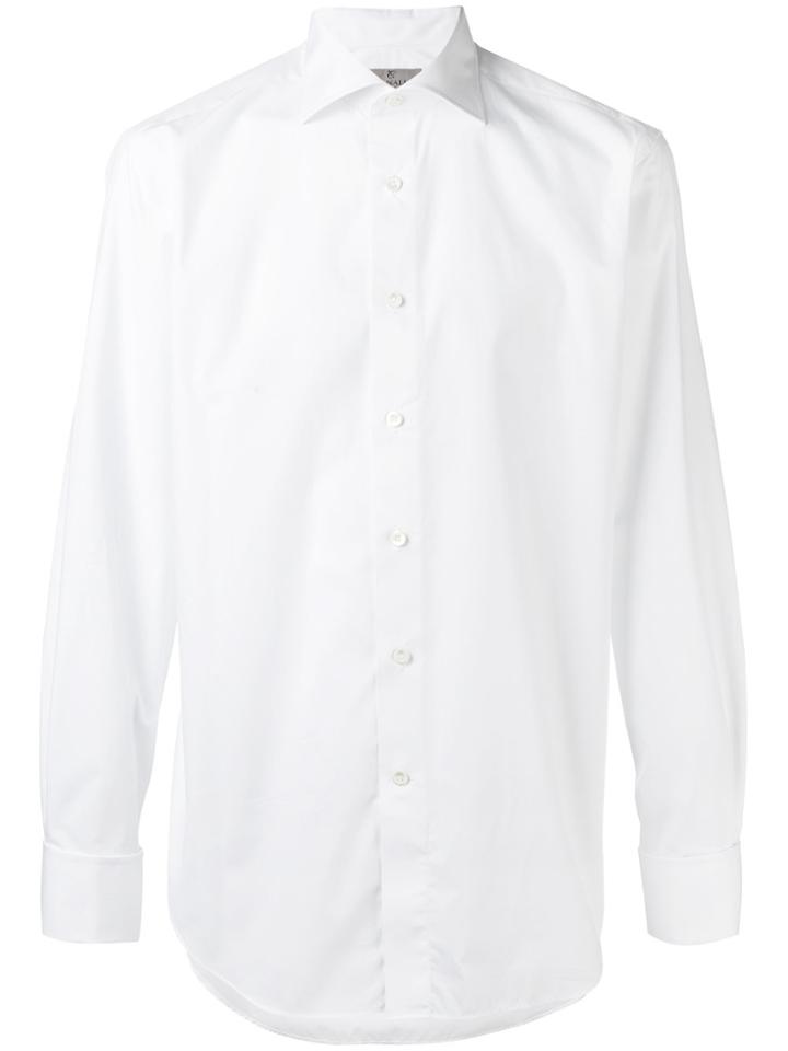 Canali Classic Buttoned Shirt - White