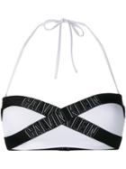 Calvin Klein Logo Bandeau Bikini Top - White