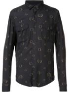 Osklen Bay Leaves Printed Shirt, Men's, Size: P, Grey, Viscose