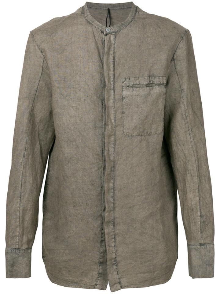 Masnada Crease Effect Shirt - Grey