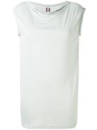 Rick Owens Drkshdw - Draped Collar Top - Women - Viscose - L, Green, Viscose