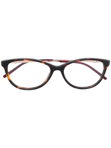 Pierre Cardin Eyewear Cat Eye-frame Glasses - Brown