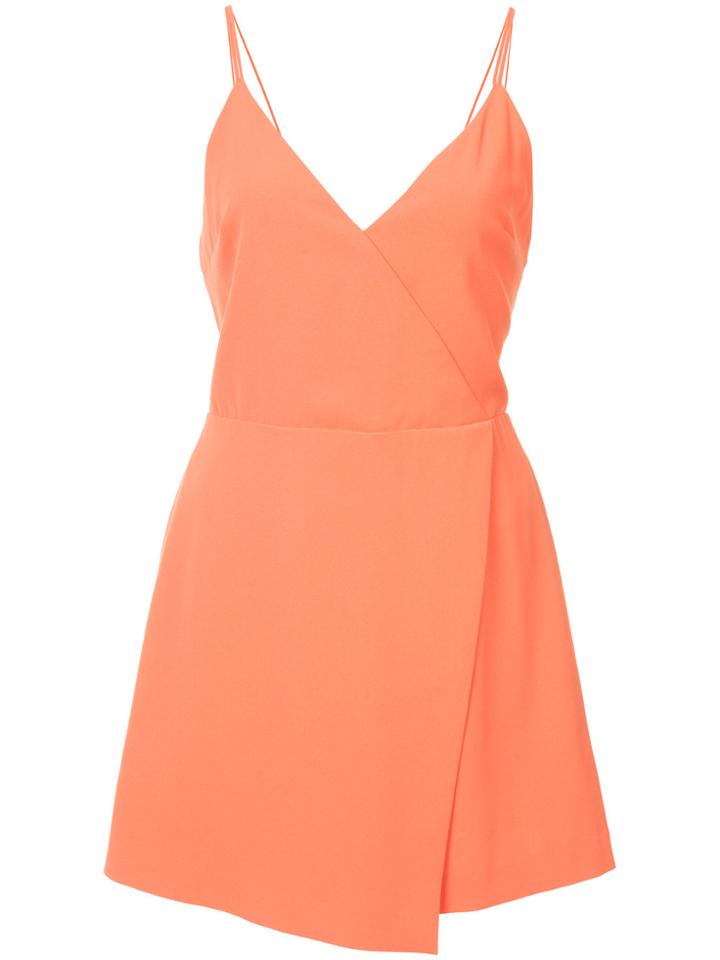 Alice+olivia Spaghetti Strap Playsuit - Yellow & Orange