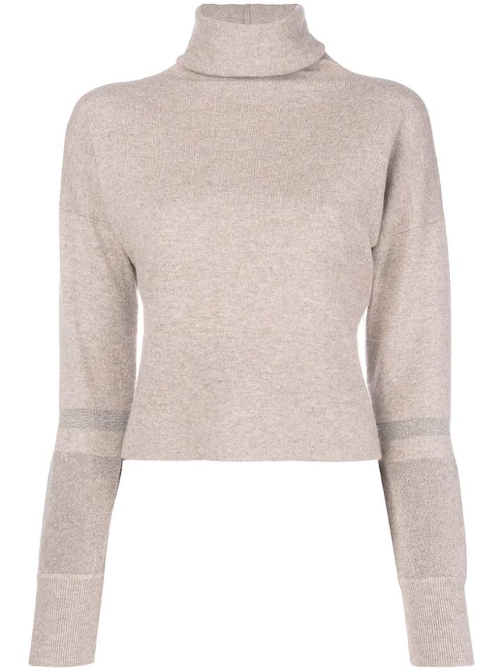 Fabiana Filippi Turtleneck Jumper - Nude & Neutrals