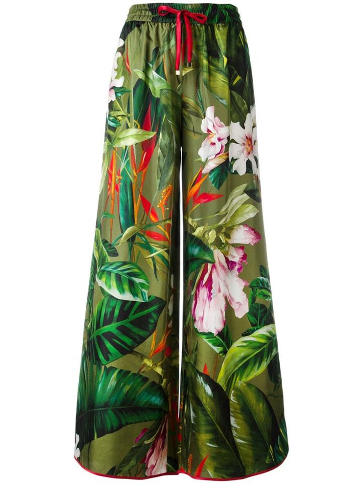 F.r.s For Restless Sleepers Tropical Print Palazzo Pants - Multicolour