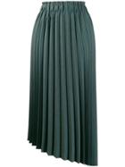 Brunello Cucinelli Asymmetric Pleated Skirt - Green