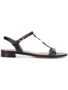 Emporio Armani Logo Coin Sandals - Black