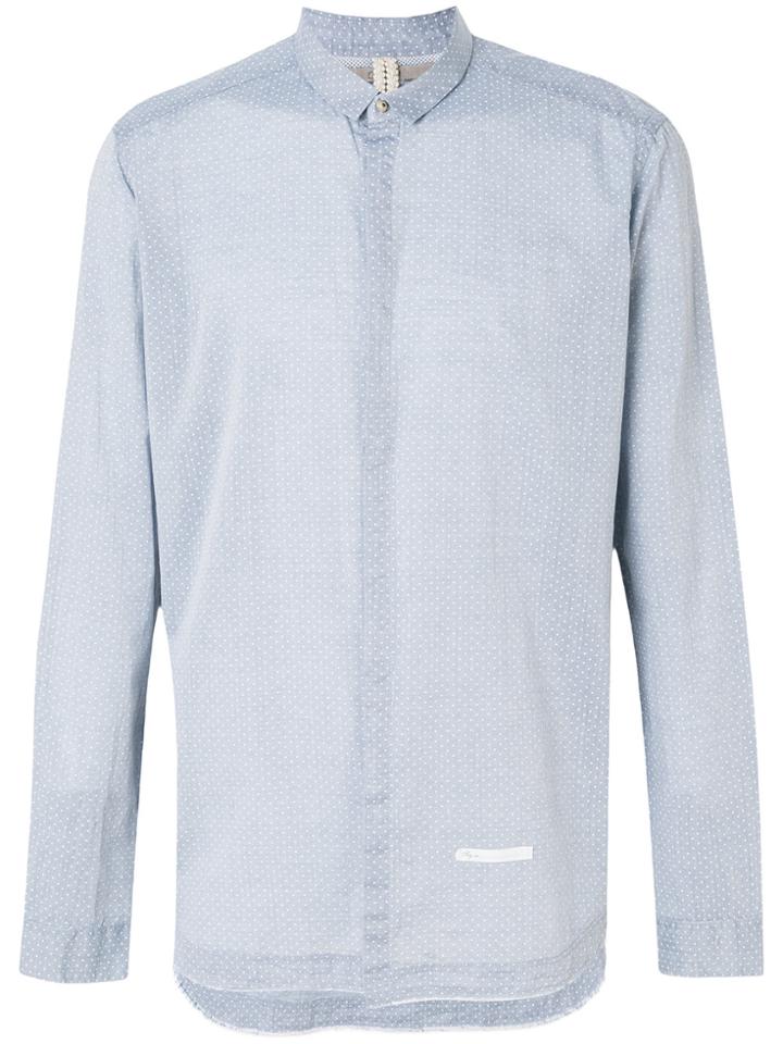 Dnl Polka Dot Print Shirt - Blue